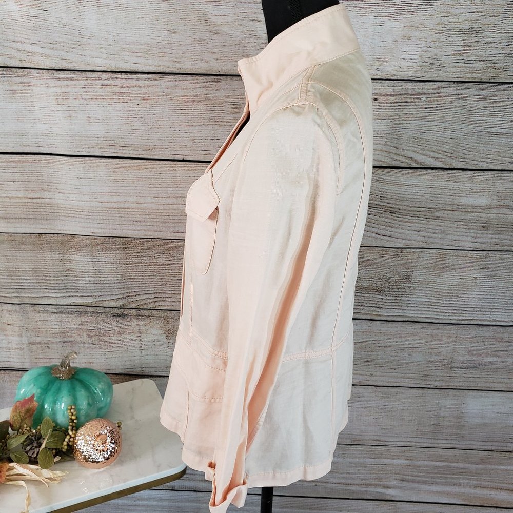 TALBOTS BLUSH ZIPPER JACKET - SIZE 6 - Picture 4 of 11